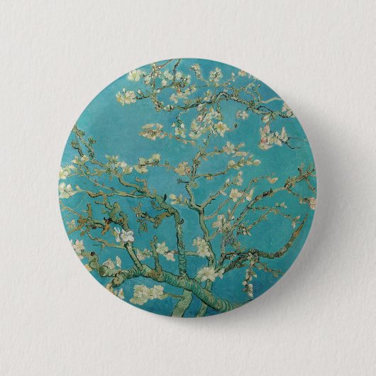 Van gogh's Almond Blossom Ronde Button 5,7 Cm (Voorkant)
