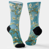 Van Goghs amandelbloesems klassiek impressionisme Sokken (Gebogen)