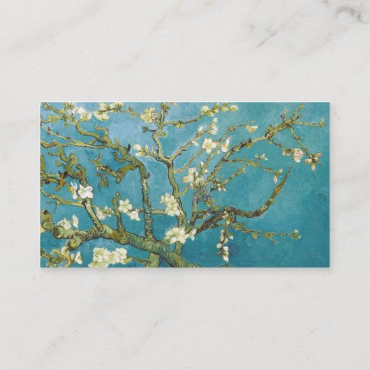 Van Goghs amandelbloesems klassiek impressionisme Visitekaartje (Achterkant)