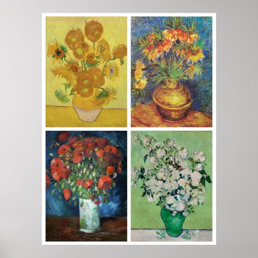 Van Gogh's bloemen Poster (Voorkant)