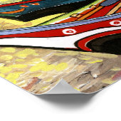 Van Gogh's Boats Poster (Hoek)