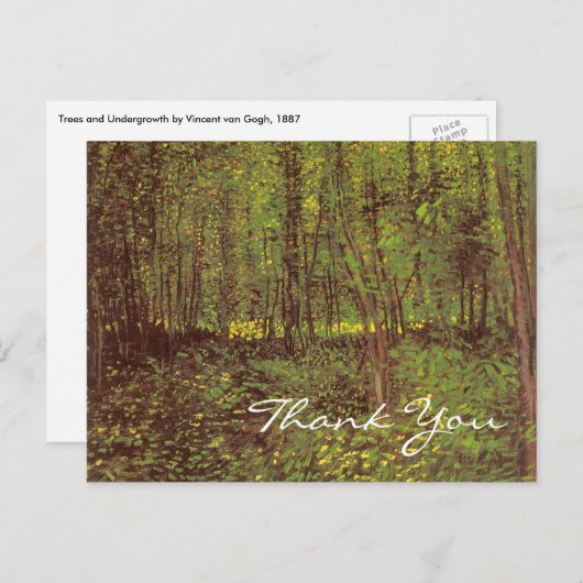 Van Gogh's bomen en ondergroei Briefkaart (Voorkant / Achterkant)