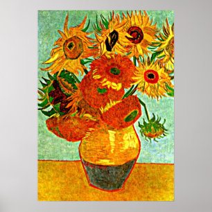 Van Gogh's geliefde zonnebloemen (12) Poster