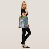 Van Gogh's Irises en Fancy Llama Draagtas (Op model)