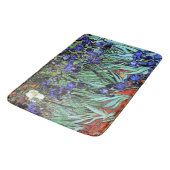 Van Goghs Irises fleurit le tapis de bain floral (Angle)