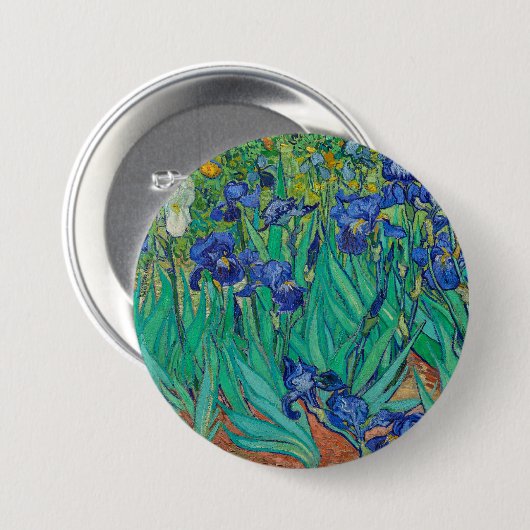 Van Gogh's Irises Ronde Button 7,6 Cm (Voorkant /achterkant)
