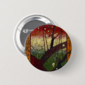 Van Gogh's Japonaiserie na Hiroshige Ronde Button 5,7 Cm (Voorkant /achterkant)