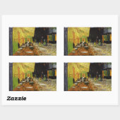 Van Gogh's Night Cafe Rechthoekige Sticker (Vel)