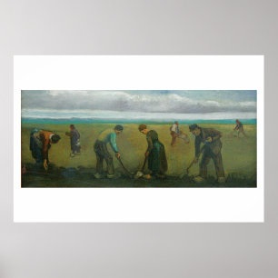 Van Gogh's pasteitjes en aardappelen voor landbouw Poster