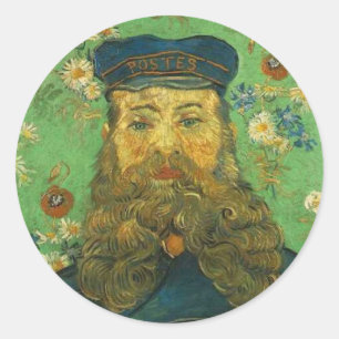 Van Gogh's Postman Ronde Sticker
