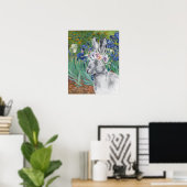 Van Gogh's ridders en Fancy konijnen Poster (Thuiskantoor)