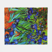 Van Gogh's schilderij, Irises Fleece Deken (Voorkant (Horizontaal))