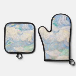 Van Gogh's sky background Ovenwant & Pannenlap Set