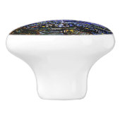 Van Gogh's Sterrennacht, 1889 Keramische Knop (Zijkant)