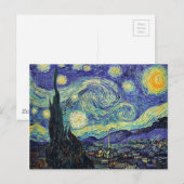 Van gogh's STERRENNACHT Briefkaart (Voorkant / Achterkant)