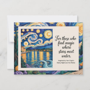 Van Goghs Sterrennacht over de Rhône inspireerde Briefkaart