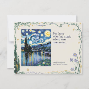 Van Goghs Sterrennacht Rhone Art Inspired Briefkaart