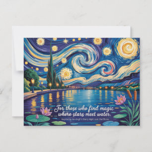 Van Goghs Sterrennacht Rhone Art Inspired Briefkaart