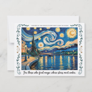 Van Goghs Sterrennacht Rhone Art Inspired Briefkaart