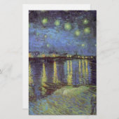 Van Gogh's Sterrennacht schilderen Briefpapier (Voorkant / Achterkant)