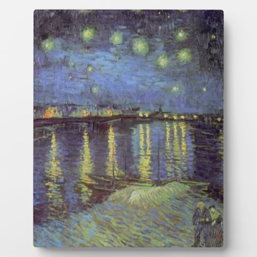 Van Gogh's Sterrennacht schilderen Fotoplaat (Voorkant)
