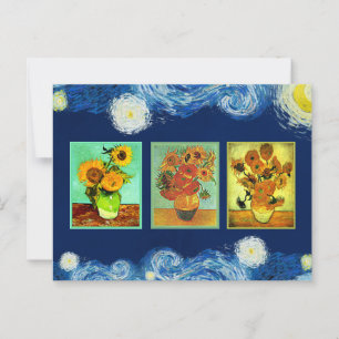 Van Gogh's Zonnebloem Serie Ansichtkaart Briefkaart