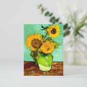 Van Gogh's zonnebloemen (3) Briefkaart (Staand voorkant)