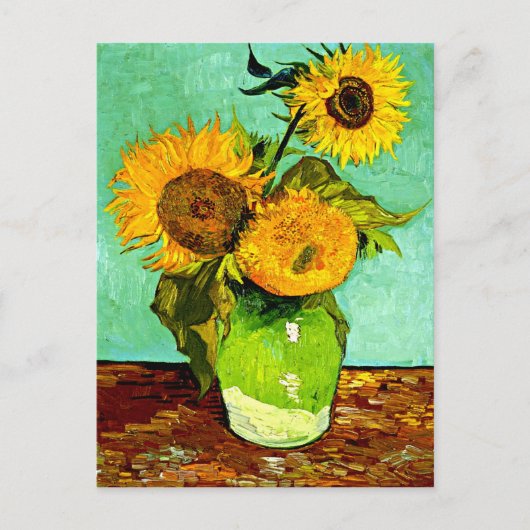Van Gogh's zonnebloemen (3) Briefkaart (Voorkant)