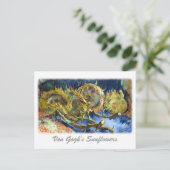 Van Gogh's zonnebloemen Briefkaart (Staand voorkant)
