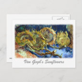 Van Gogh's zonnebloemen Briefkaart (Voorkant / Achterkant)