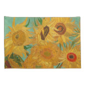 Van Gogh's zonnebloemen Kussensloop (Achterkant-Rechts)