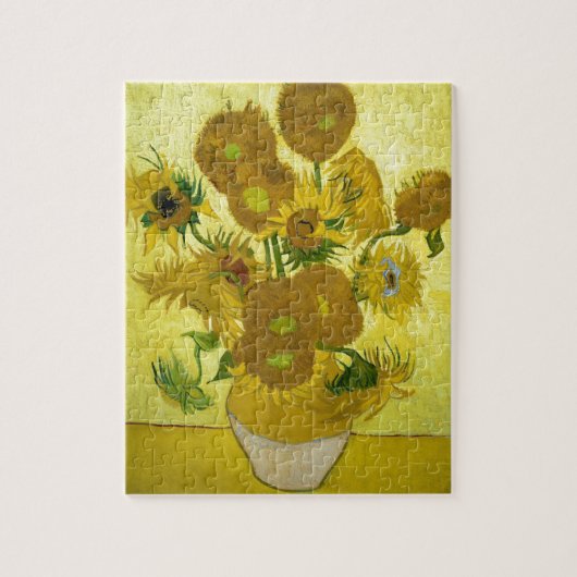 Van gogh's zonnebloemen legpuzzel (Verticaal)