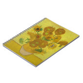 Van Gogh's zonnebloemen Notitieboek (Linkerzijde)