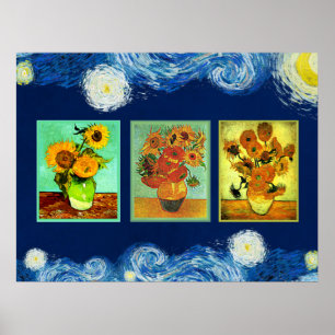 Van Gogh's zonnebloemen Poster