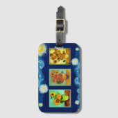 Van Gogh's zonnebloemserie Bagagelabel (Voorkant (verticaal))