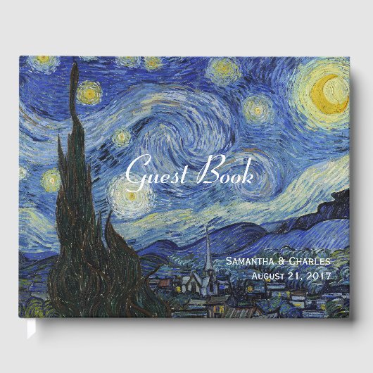 Van Gough Starry Mariage de nuit Livre d'or (Recto)