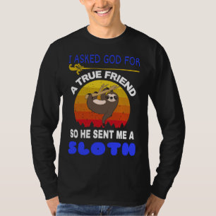 van grappige luie luiaard doe het later luie grapp t-shirt