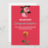 van harte gefeliciteerd kaart (Voorkant / Achterkant)