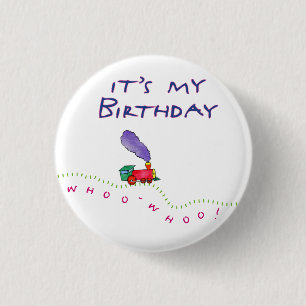 Van Hé. Het is mijn verjaardag buton Ronde Button 3,2 Cm