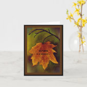 Van herfst naar lente gaan kaart (Gele Bloem)