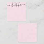 Van het bureau Simple Elegant Notecard Notitiekaartje (Voorkant / Achterkant)