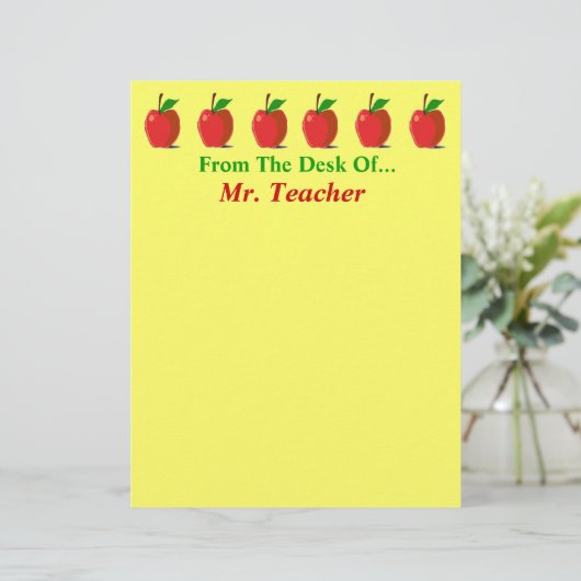 Van het bureau van... Aangepaste kledingbenodigdhe (Staand voorkant)