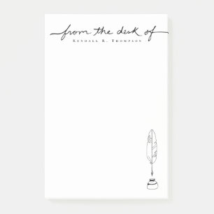 Van het bureau van aangepaste naam briefpapier sch post-it® notes