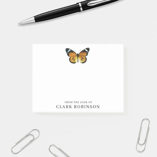 Van het bureau van American Lady Butterfly Post-it® Notes