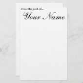 Van het bureau van... briefpapier (Voorkant / Achterkant)