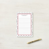 Van het bureau van | Dalmatische School Mascot Post-it® Notes (Op bureau)