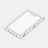 Van het bureau van | Dalmatische School Mascot Post-it® Notes (Schuin)