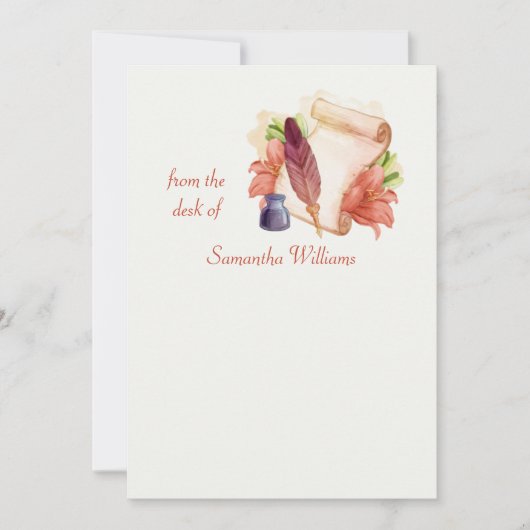 Van het bureau van de Aangepaste Stationery (Voorkant)