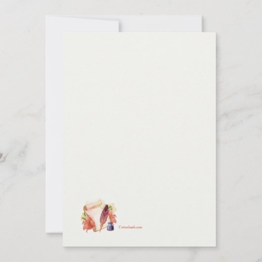 Van het bureau van de Aangepaste Stationery (Achterkant)