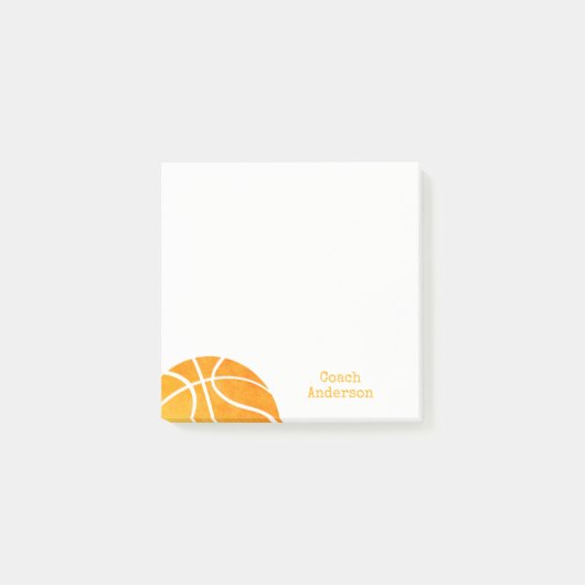 Van het bureau van de Basketball Coach, gepersonal Post-it® Notes (Voorkant)